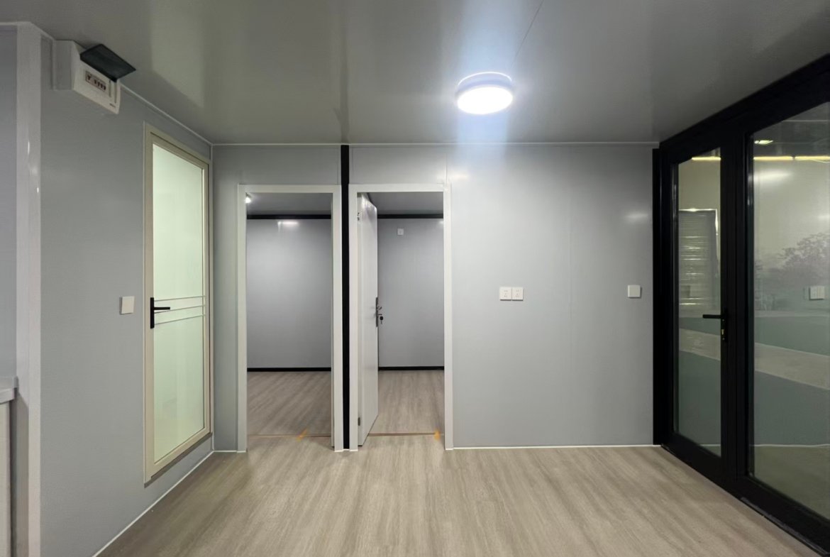 20ft One-sided Slide Out Push Pull Fold Out House Pre Build Mobile Pod Luxury Container House with 1 Bedroom – – Finish in Just 1 Day
