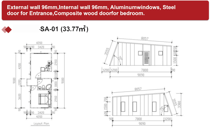 Permanent Standard House – 1 Bedroom – Finish in Just 21 Days