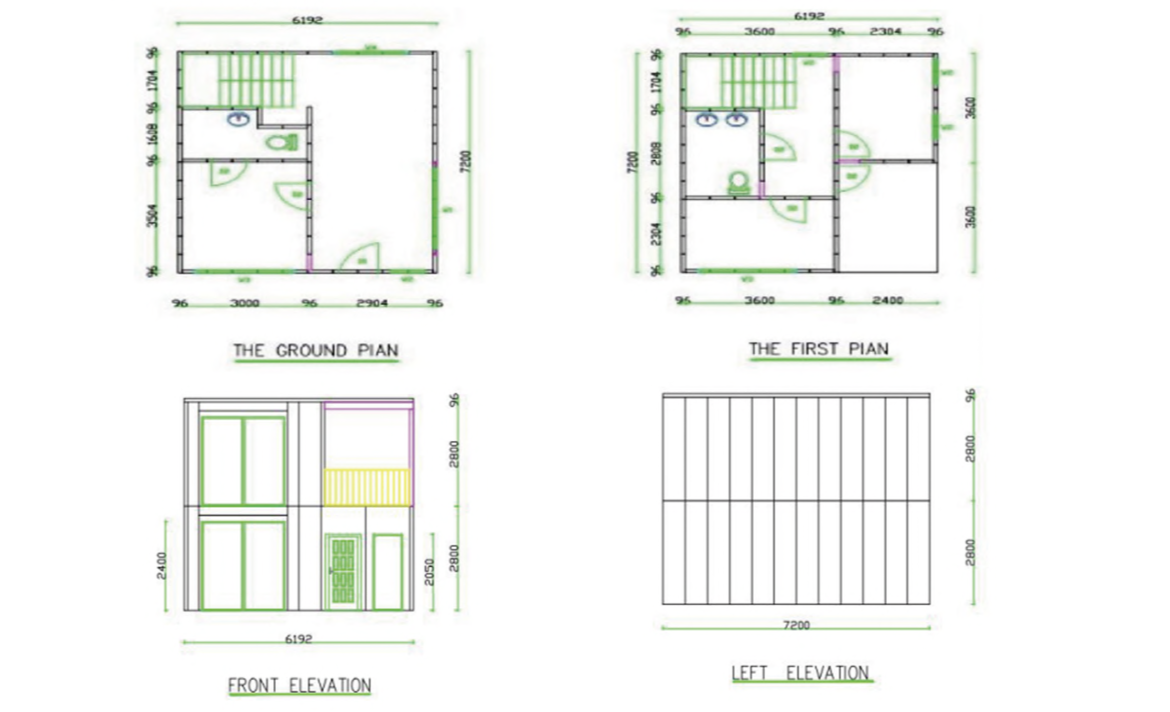 Permanent House – 1 Bedroom – 70 Years Lifespan – Finish in Just 21 Days